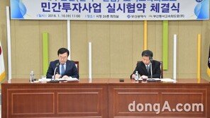 부산시-GS건설컨소시엄, ‘도시고속화도로 민간투자사업’ 실시협약 체결