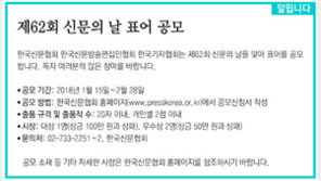 [알립니다]제62회 신문의 날 표어 공모