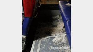 “버스 안에, 눈이 내렸어요”…롱패딩 ‘펑’ 터진 사연 화제