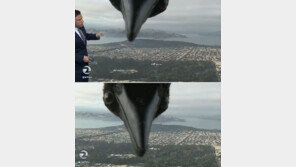 [영상]일기예보 중 외계 생명체 출현?…기상캐스터 식겁