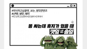 [병맛매치]똥 싸는데 휴지가 없을 때…깻잎 VS 솔잎