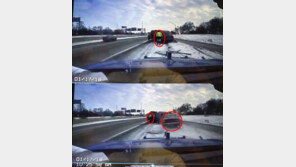 [영상] 눈길서 미끄러진 차량, 견인 트럭과 ‘쾅!’…아찔한 순간