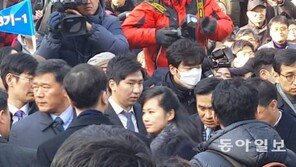 [동아포토]현송월 등 北 점검단, 경찰 호위 속 방남