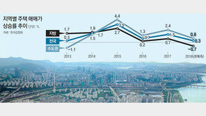 “올 집값 덜 오를것… 지방은 하락”