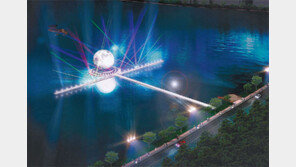 오륜기와 함께 뜨는 축제의 달