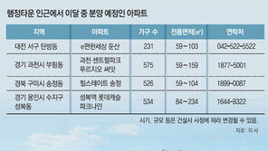 행정타운 가까운 아파트 탐나네