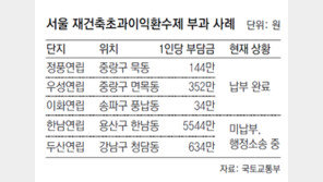 시공사 선정도 없이… 재건축 부담금 계산 어떻게?