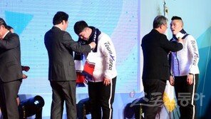 평창 한국선수단 주장 모태범-서정화 “역랑 모두 발휘하겠다”