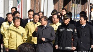 밀양 세종병원 화재 현장 방문한 文대통령 “참사 거듭돼 참담·송구”