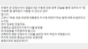 박지원 “우병우 비겁, 조폭이 해도 실망스러운 짓을 일국의 민정수석이…” 
