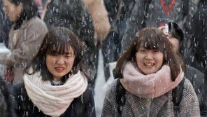 함박눈 내리는 서울 명동