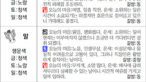[스포츠동아 오늘의 운세] 2018년 2월 2일 금요일·3일 토요일·4일 일요일
