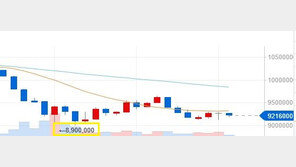 국내외 악재 겹친 가상화폐 폭락…비트코인, 한 때 900만원 선도 붕괴