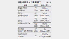 [Love&Gift]한국야쿠르트, 발효홍삼·오메가-3 세트 10% 특별할인