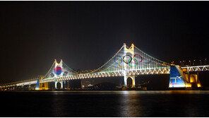 [경마] 평창올림픽 응원, 광안리 밤하늘 수놓다