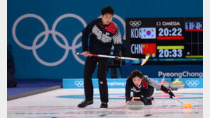 믹스컬링 이기정-장혜지 예선 첫날 1승1패