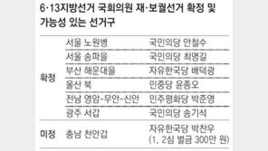 벌써 6곳… 판 커지는 6월 재보선