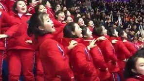 우리선수 응원하는 북한…열정적인 응원에 누리꾼 ‘엄지 척’