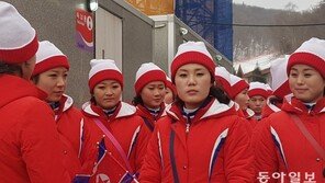 [영상] 평창올림픽 북한 응원단의 우리 선수단 응원