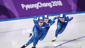 한국 여자 팀추월, 준준결승 ‘7위’…준결승 진출 ‘실패’