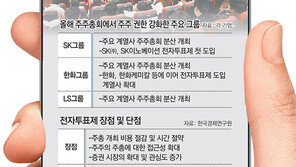 날짜 분산-전자투표제 도입… 주총이 달라진다