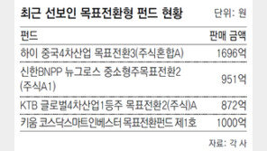 “안전 제일”… 목표전환형 펀드에 뭉칫돈 몰려