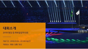 ‘2018 평창 동계패럴림픽’, 3월 9일 개막…6개종목·금메달 80개