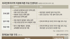“GM 신차배정-신규투자 보고 외국인투자지역 지정 검토”