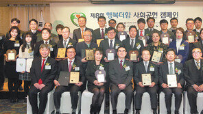 ‘제8회 행복더함 사회공헌 캠페인’ 시상