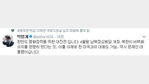 박범계 “4월 말 남북정상회담 개최, 한반도 평화정착 위한 대진전”