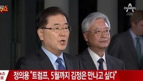 [전문]정의용 “트럼프, 北 영구적 비핵화 위해 5월 안에 김정은 만날 의사 밝혀”