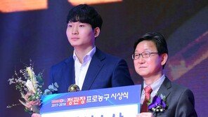 신인선수상 SK 안영준 ‘팀을 위한 헌신 인정받다.’