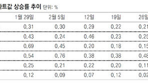 재건축 규제 효과… 서울 아파트값 상승세 꺾여