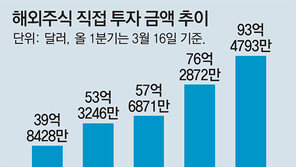 국내 증시 주춤한 사이… 해외주식 직접투자액 3배로 늘어