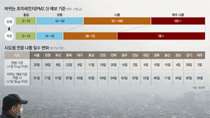 미세먼지 ‘나쁨’예보 최대 10배 는다