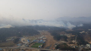 고성산불, 강풍에 확산 “인명피해 無…공현진 초등학교에 주민 450명 대피”