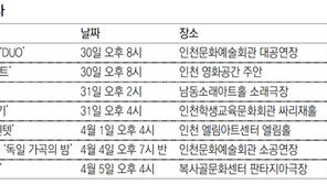 [인천판/문화가]인천·부천지역 문화행사