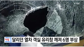 강원 원주서 달리던 무궁화호 열차 유리창 ‘와장창’…터널서 미상의 물체와 접촉?