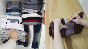 [비즈포커스]두꺼운 겨울옷 정리 ‘롤롤밴드’가 해결사!