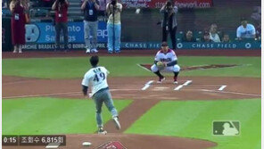 김병현 ‘가벼운 시구’에 야구팬 논쟁…“똘끼”VS“선출들 가볍게 시구”