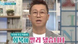 최홍림, 신장이식 수술  후  ‘컴백’…“얼굴 성형했냐는 말 들을 정도로 좋아져”
