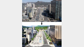 세종문화회관 앞 차도 없애고… 광화문 광장 3.7배로 넓힌다