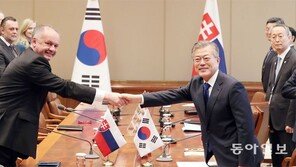 한국-슬로바키아 정상회담 “경제-과학기술 협력”