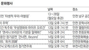 [인천판/문화가]인천·부천 문화행사