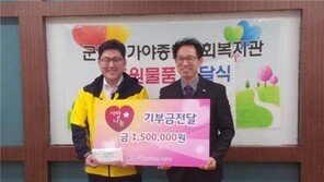 [콤팩트뉴스] 경륜 산본지점, 군포 복지단체에 기부금 전달