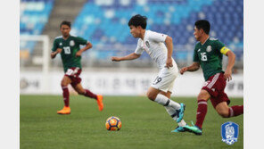 한국 U-19, 멕시코에 1-4 완패…JS컵 1승1패