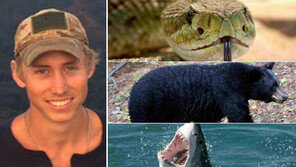 4년새 방울뱀-흑곰-상어 공격 받고도 목숨 건져… 억세게 운좋은 美 20세 야외 스포츠 애호가