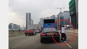 [영상]‘칼치기’ 벤츠에 열받은 트럭, 고속도로서 차 세우고 ‘난투극’