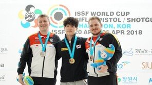 ‘세계新’ 김준홍, 창원사격월드컵 한국 첫 金
