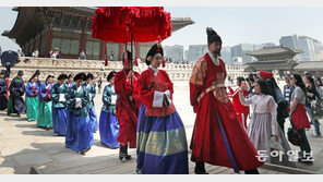 “왕가의 산책, 신기해”